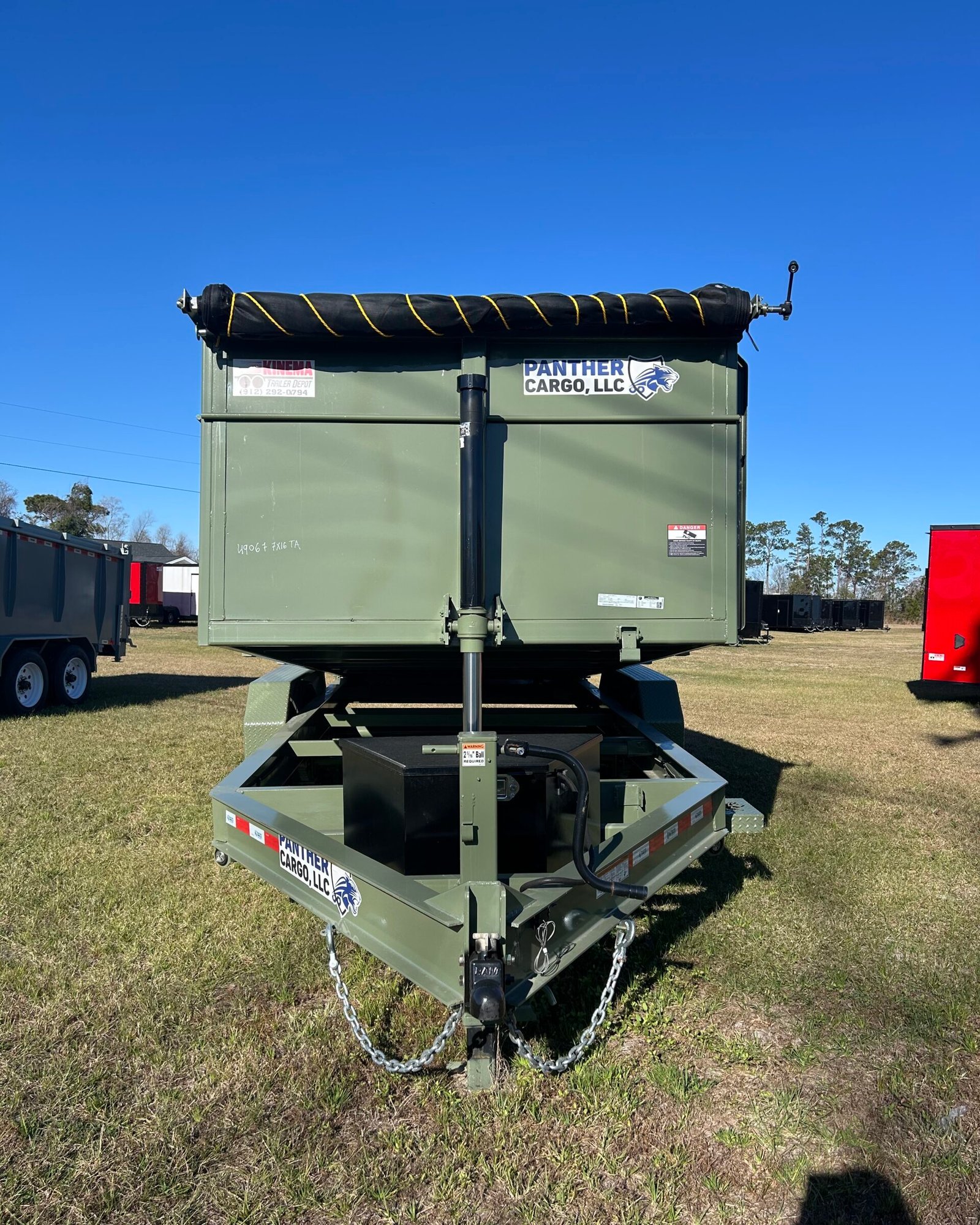 Panther Cargo 7x16TA Dump Trailer - Image 1