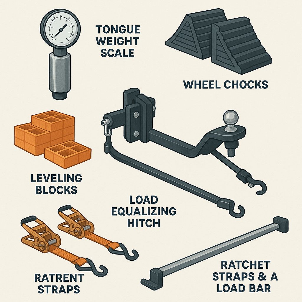 This image is about tools to help distribute load correctly