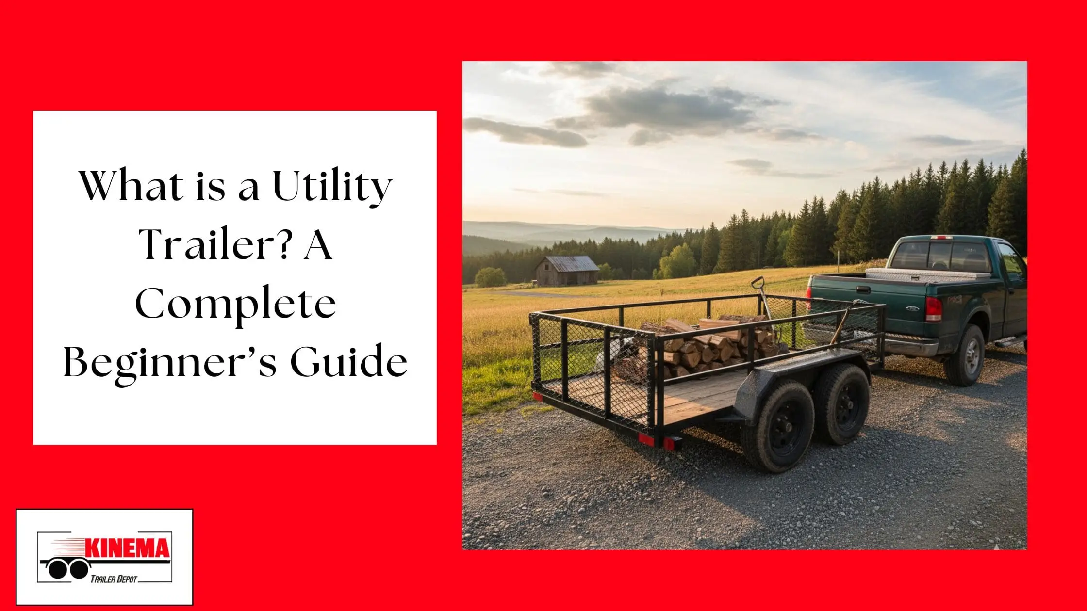 What is a Utility Trailer? A Complete Beginner’s Guide