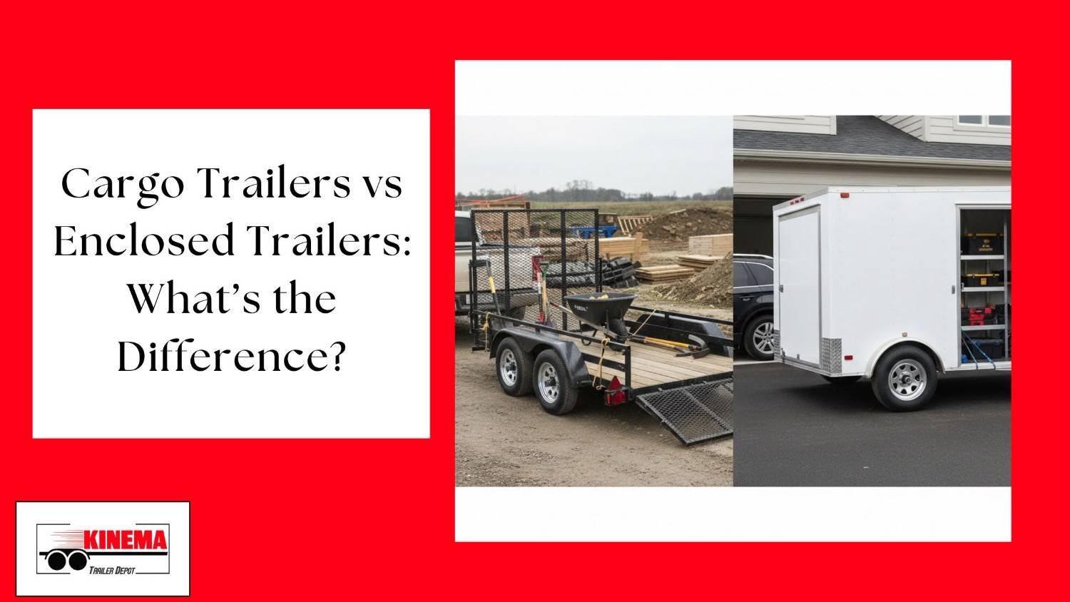 Cargo Trailers vs Enclosed Trailers: What’s the Difference?