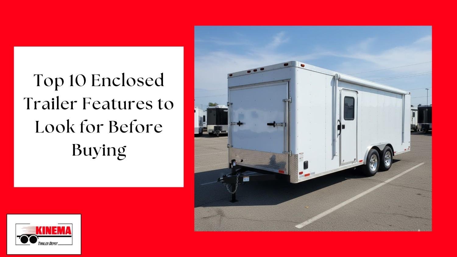 Top 10 Enclosed Trailer Features to Look for Before Buying