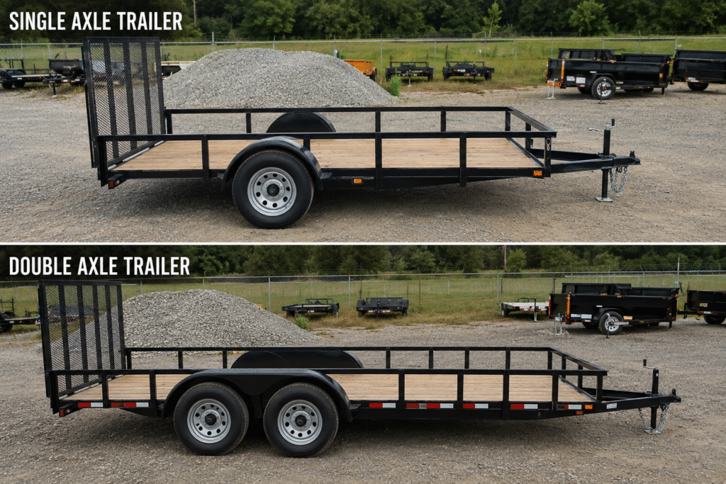 Single Axle vs Double Axle Trailer