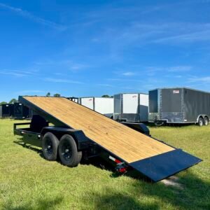 New Mid South 7x20TA14k Hydraulic Tilt Equipment Trailer - Image 6