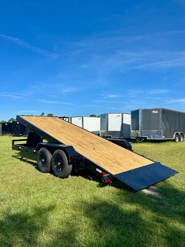 New Mid South 7x20TA14k Hydraulic Tilt Equipment Trailer